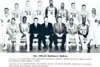 1964-65賽季的子彈隊（后左6為格斯·約翰遜）