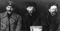 斯大林時代宣傳照：斯大林、列寧、加里寧