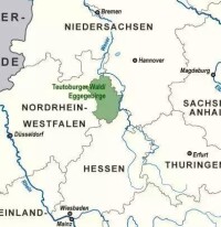 條頓堡就位於當代德國南部的薩克森地區
