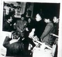 魯歌接待陳毅參觀教育與生產勞動相結合展覽