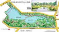 青秀湖公園示意圖