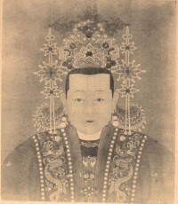 畫像明宮廷畫師繪，台北故宮博物院藏。