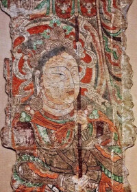 吐魯番西元900年吐火羅人的佛教獻祭壁畫