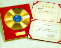 獲得第一屆中國金唱片獎