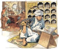 中世紀阿拉伯人在做翻譯