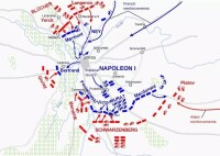 萊比錫之戰的雙方布局圖