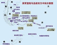 英軍登陸馬島前雙方衝突示意圖