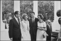 博杜安夫婦和尼克松夫婦在白宮午宴上