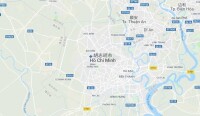 胡志明市衛星地形圖