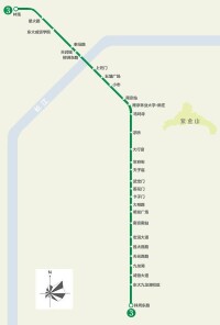 南京地鐵3號線線路圖
