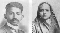 莫罕達斯·卡拉姆昌德·甘地和妻子