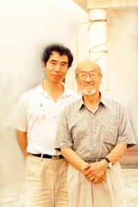 王鵬博與好友中國著名音樂家西部歌王王洛賓