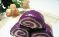 紫薯花捲