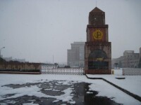 校園雪景