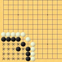 如圖“×”表示的是黑棋的目