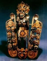 斯里蘭卡僧伽羅人的木雕假面具