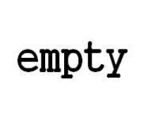 empty