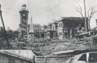 被日軍炸毀的國立勞動大學校舍