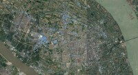 2016年揚中市區衛星圖