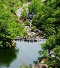 徠畫眉谷景區內夢裡仙境、山水田園風光