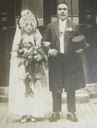 賽金花與魏斯炅結婚照（1918年，上海）
