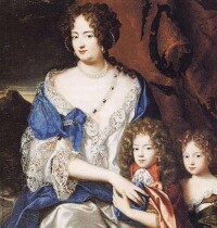 小時候的喬治二世和他母親及妹妹