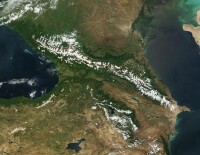 高加索山脈衛星圖