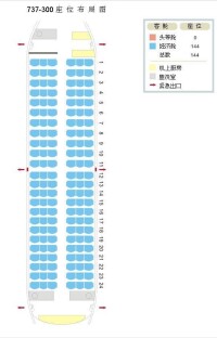 窄體客機機艙示意圖