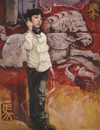 馬年[秦大虎2008年創作的一副油畫]