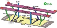 通州北苑站站內立體圖