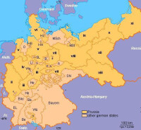 普魯士統一德意志后的地圖