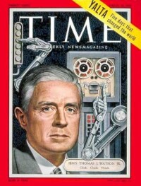 《時代周刊》封面上的小沃森（1955年）