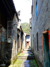 中國南部南嶺中的村落