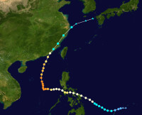 颱風珍珠 路徑圖