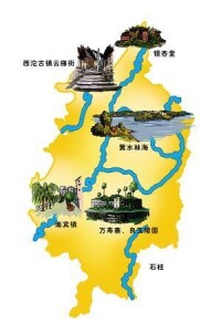 重慶石柱旅遊圖