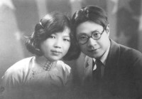 1929年，鍾敬文與妻子陳秋帆在杭州合影