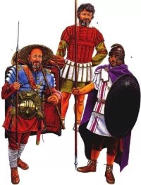 亞歷山大.塞維魯的軍中也包括了部分cosplay古代馬其頓風格的士兵