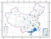 中國稀土礦資源分佈示意圖