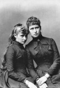 伊蓮妮（右）和阿歷克斯，1885年4月