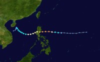 颱風飛燕 路徑圖
