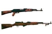 西蒙諾夫SKS與AK-47對比
