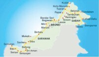 泛婆羅洲大道路線圖