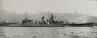 1943年攝於吳軍港的大淀號，此艦也是聯合艦隊最後的旗艦