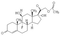 醋酸氟氫可的松結構式