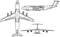 C-5運輸機 三視圖
