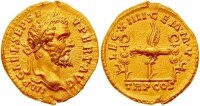 塞維魯稱帝后發行的金幣