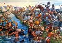 西班牙人與阿茲特克人的戰鬥
