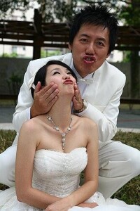 《歡喜來逗陣》劇中張宇與六月的婚紗照