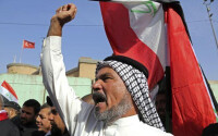 抗議美軍的伊拉克民眾