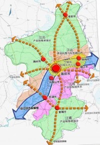 南京都市圈空間規劃功能分區圖